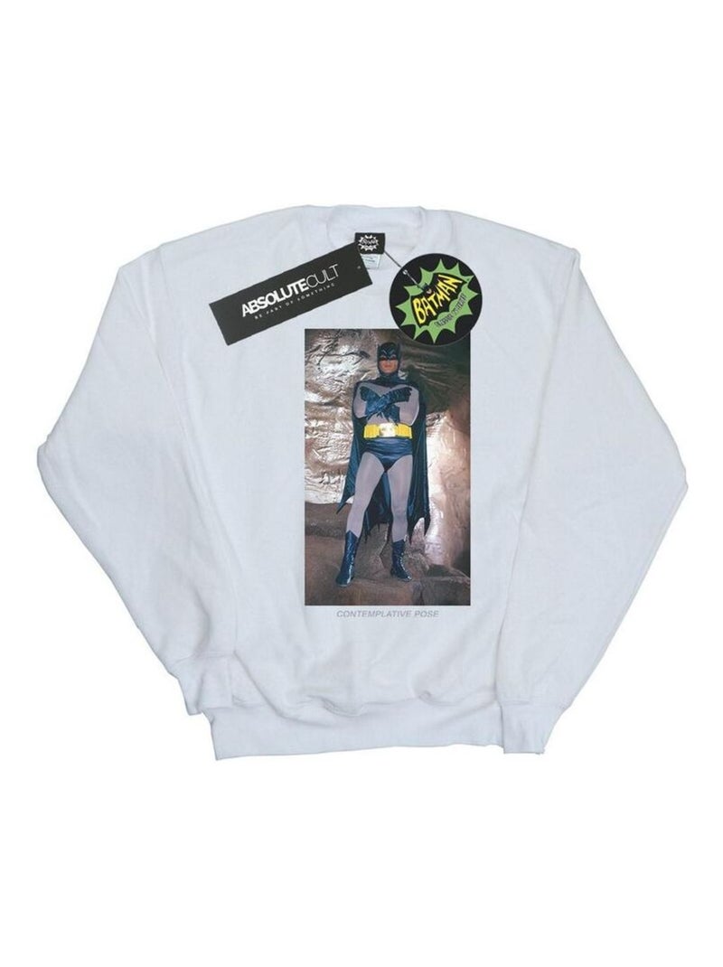 DC Comics - Sweat BATMAN TV SERIES Blanc - Kiabi