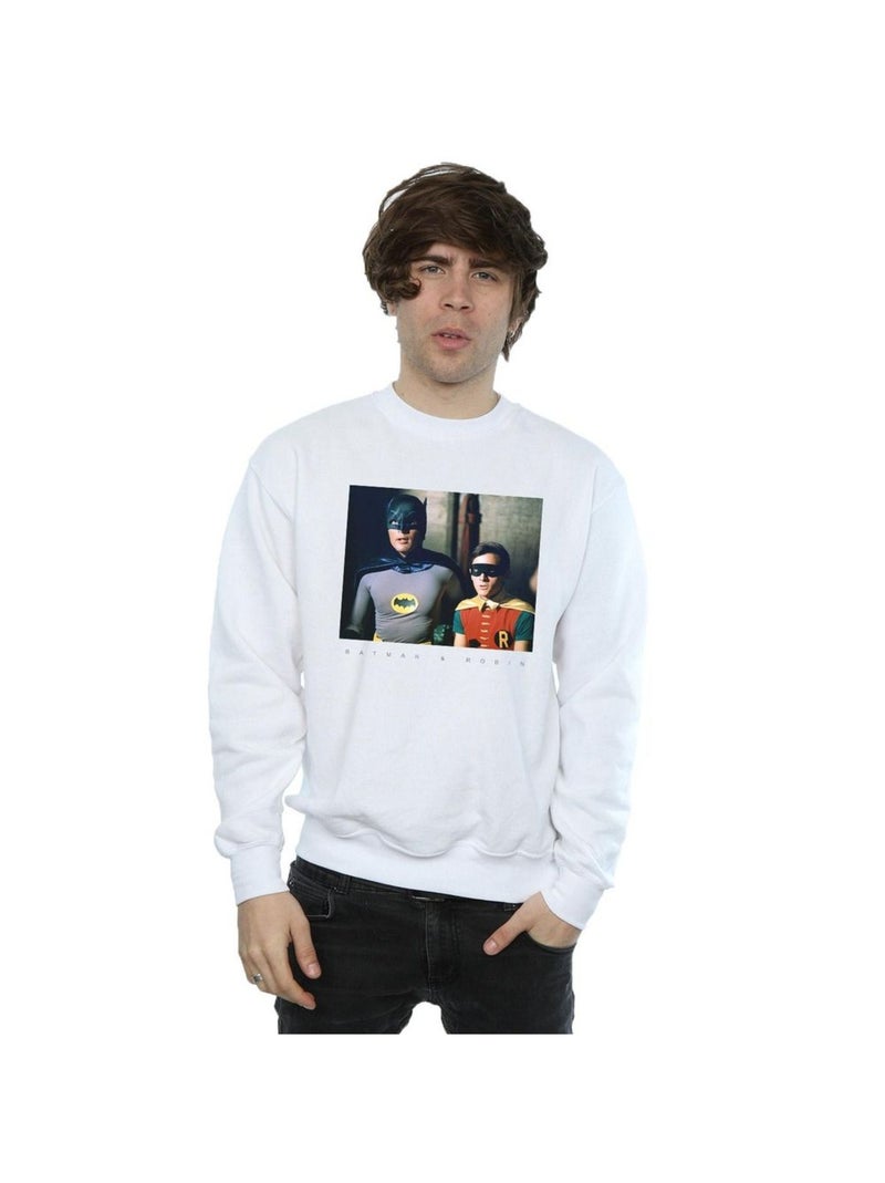 DC Comics - Sweat BATMAN TV SERIES DYNAMIC DUO Blanc - Kiabi