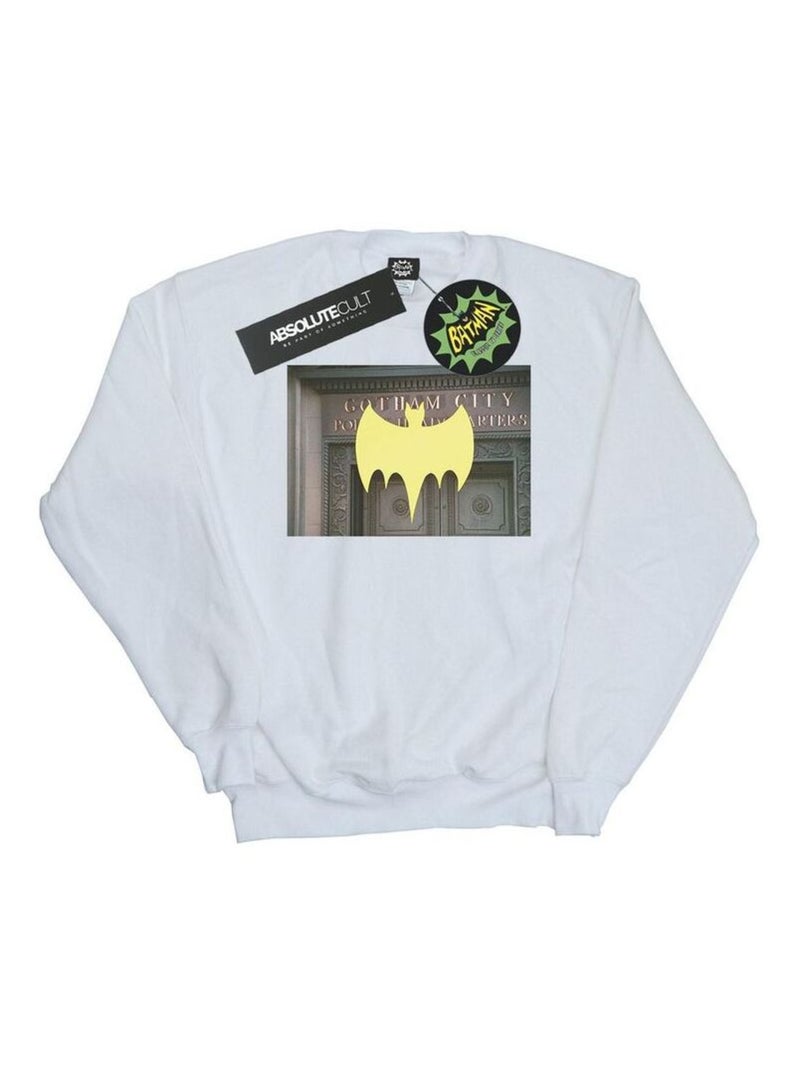 DC Comics - Sweat BATMAN TV SERIES GOTHAM CITY Blanc - Kiabi