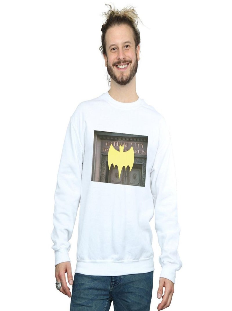 DC Comics - Sweat BATMAN TV SERIES GOTHAM CITY Blanc - Kiabi