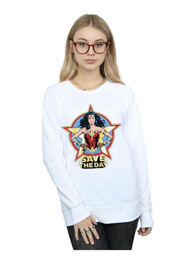 DC Comics - Sweat Blanc - Kiabi