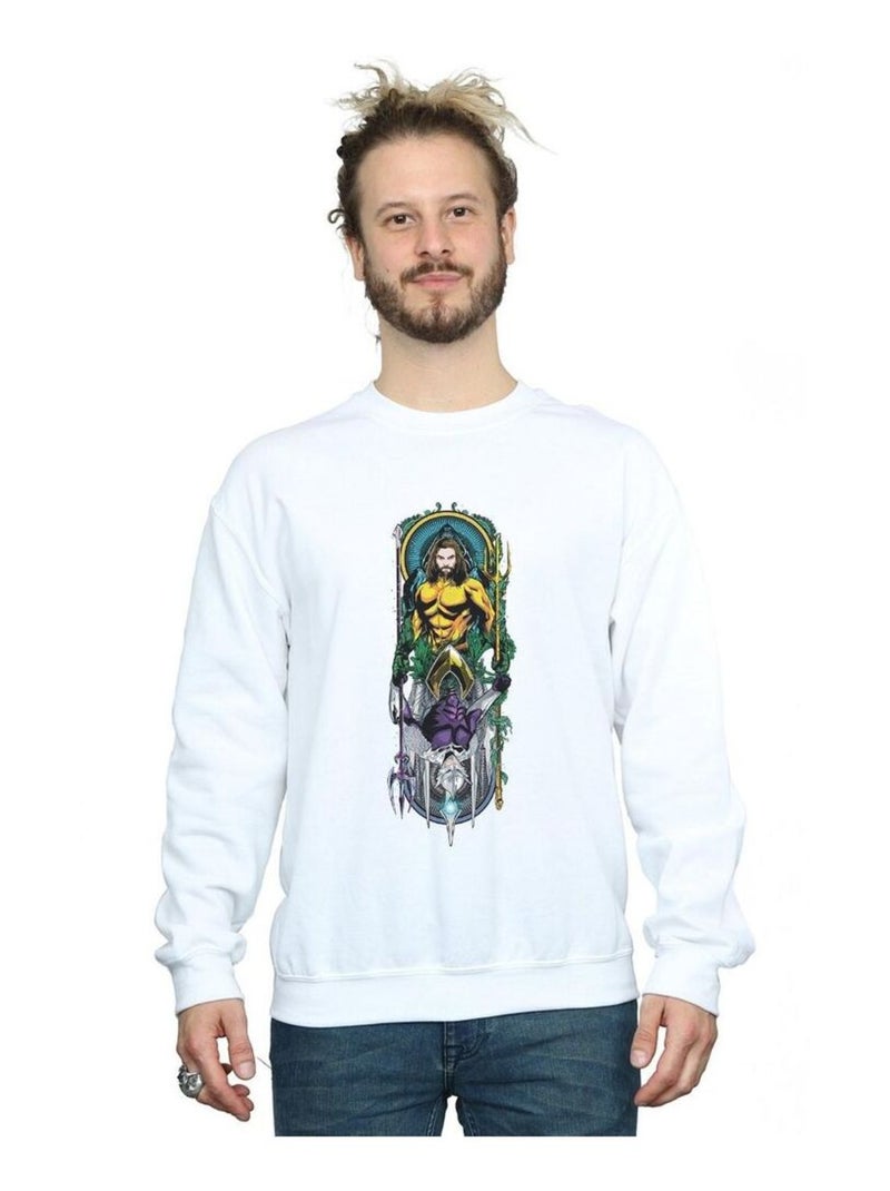 DC Comics - Sweat Blanc - Kiabi