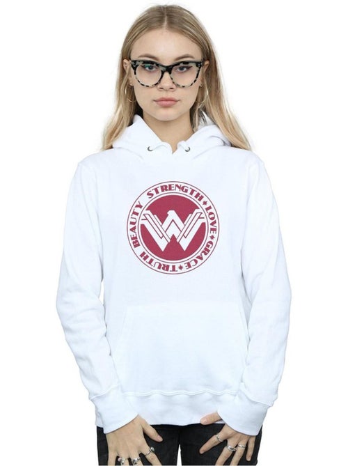 DC Comics - Sweat ? capuche BEAUTY STRENGTH LOVE - Kiabi