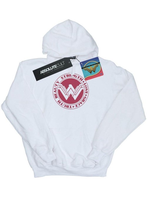 DC Comics - Sweat ? capuche BEAUTY STRENGTH LOVE - Kiabi