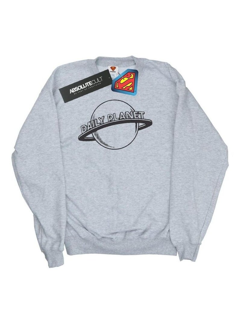 DC Comics - Sweat DAILY PLANET Gris chiné - Kiabi