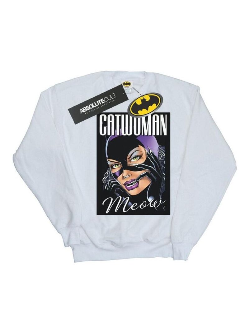DC Comics - Sweat FELINE FATALE Blanc - Kiabi