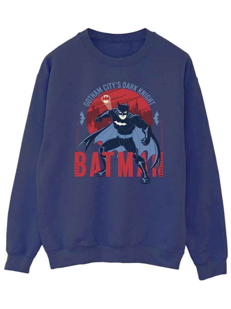 DC Comics - Sweat GOTHAM CITY Bleu marine - Kiabi