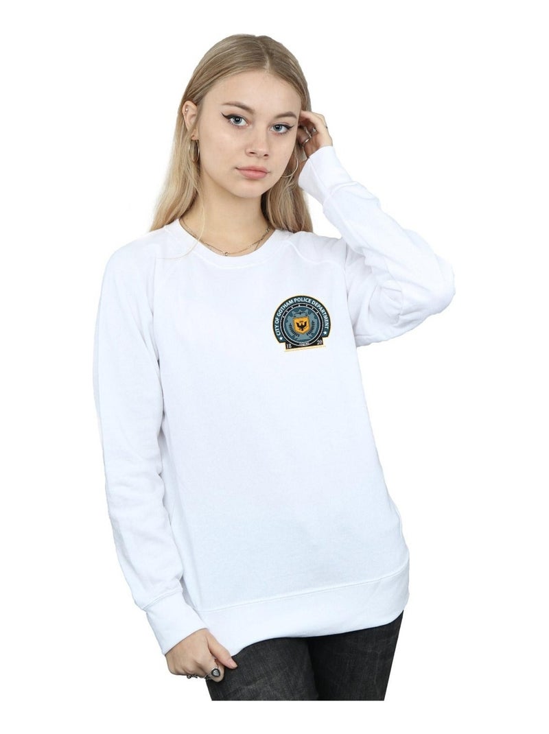DC Comics - Sweat GOTHAM POLICE DEPT Blanc - Kiabi