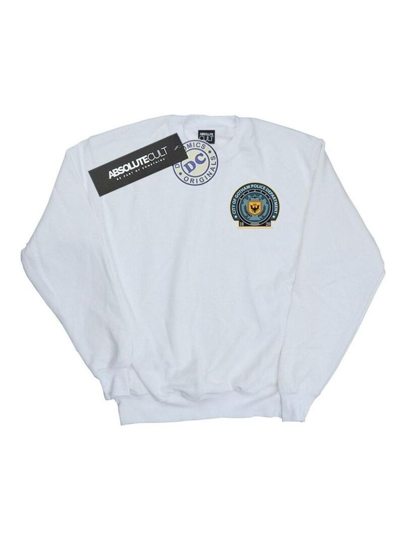 DC Comics - Sweat GOTHAM POLICE DEPT Blanc - Kiabi