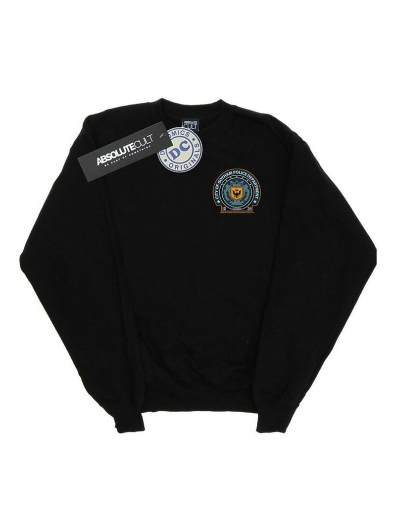 DC Comics - Sweat GOTHAM POLICE DEPT Noir - Kiabi