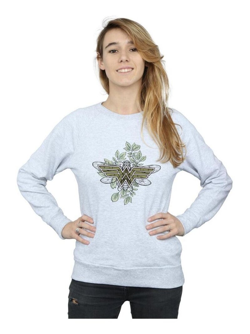 DC Comics - Sweat Gris chiné - Kiabi