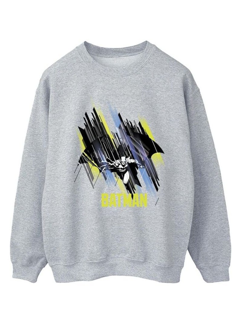 DC Comics - Sweat Gris chiné - Kiabi