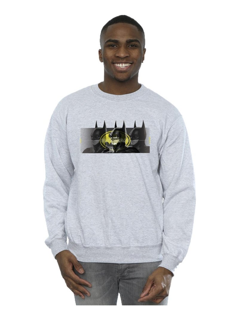 DC Comics - Sweat Gris chiné - Kiabi