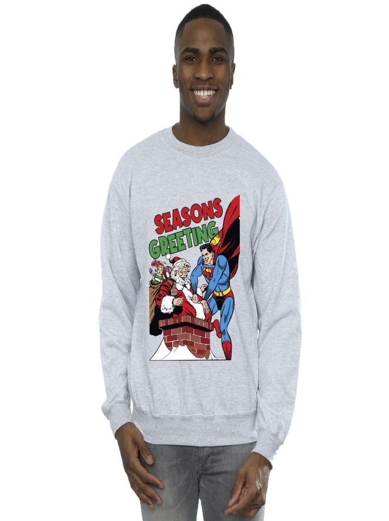 DC Comics - Sweat Gris chiné - Kiabi