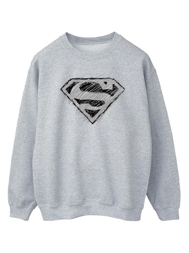 DC Comics - Sweat Gris chiné - Kiabi