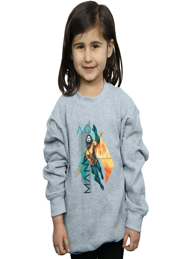 DC Comics - Sweat Gris chiné - Kiabi