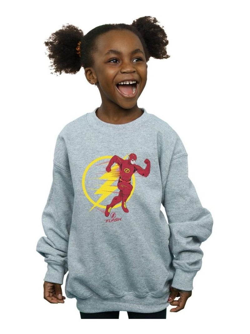 DC Comics - Sweat Gris chiné - Kiabi