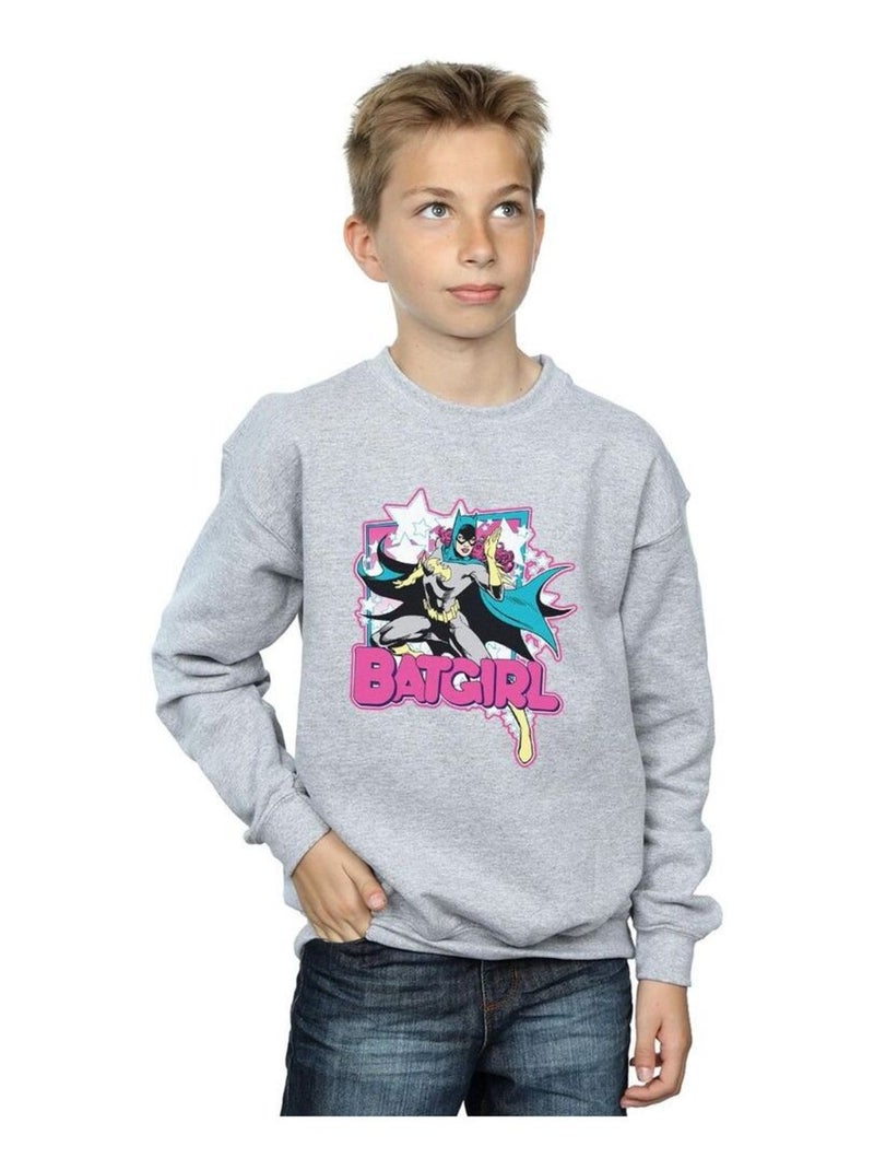 DC Comics - Sweat Gris chiné - Kiabi