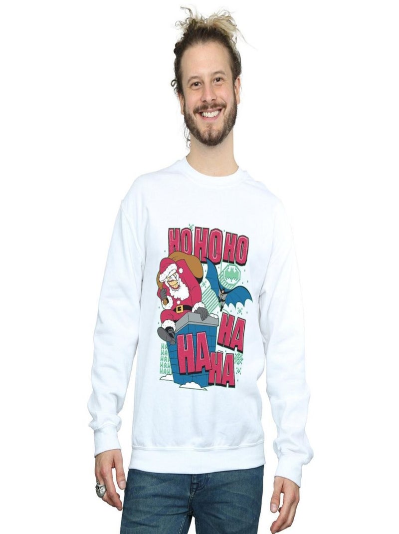 DC Comics - Sweat HA HA HA HO HO HO Blanc - Kiabi