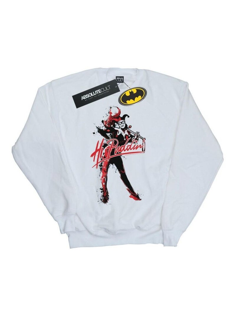 DC Comics - Sweat HI PUDDIN Blanc - Kiabi