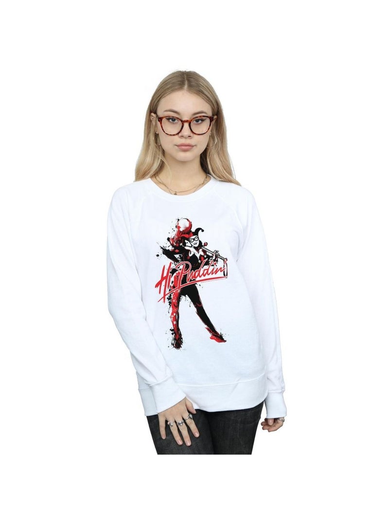 DC Comics - Sweat HI PUDDIN Blanc - Kiabi