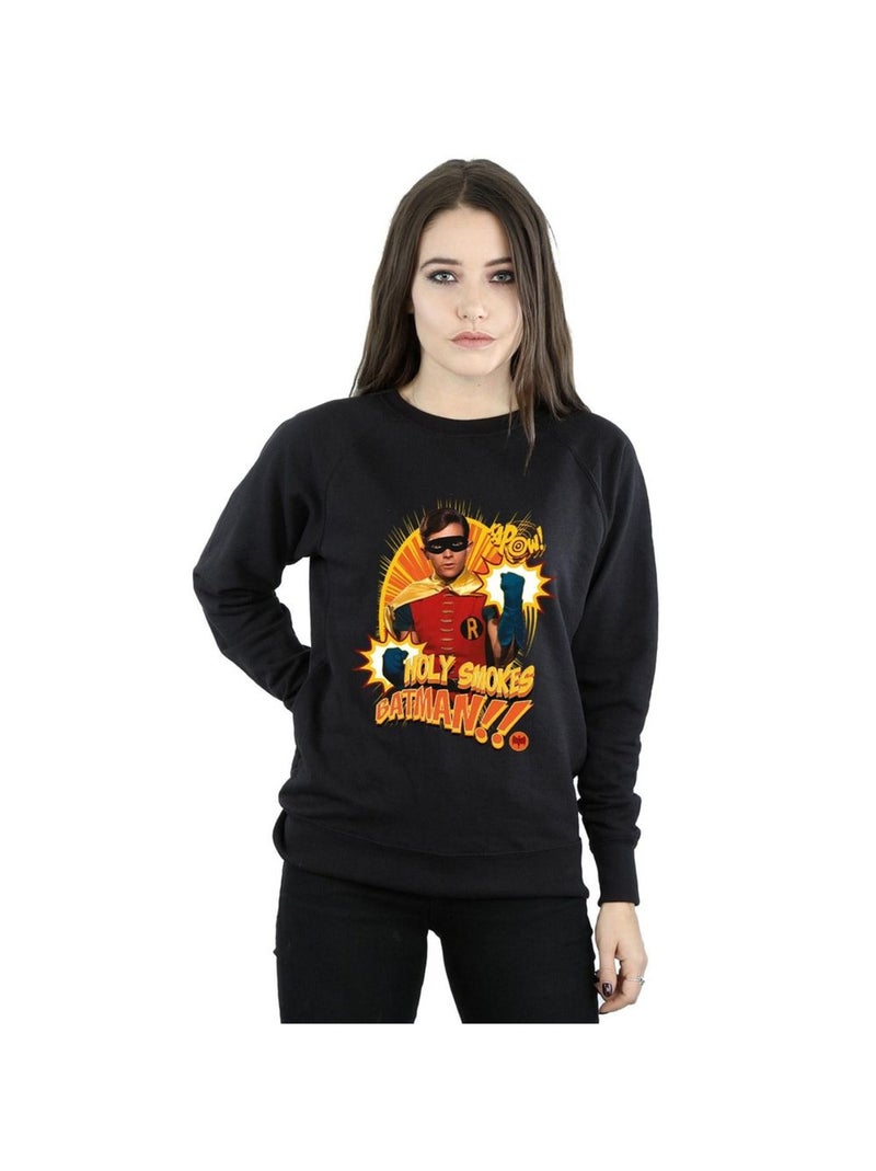 DC Comics - Sweat HOLY SMOKES Noir - Kiabi