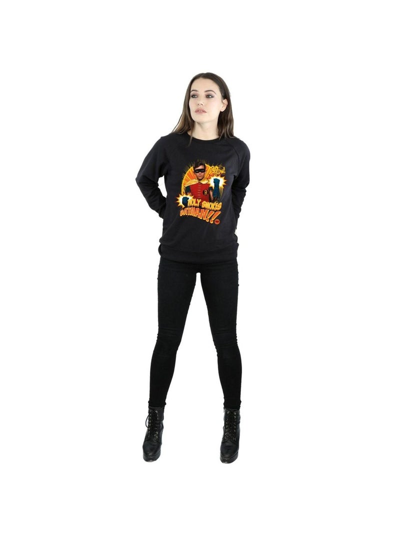 DC Comics - Sweat HOLY SMOKES Noir - Kiabi