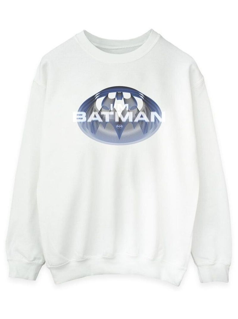 DC Comics - Sweat I'M BATMAN Blanc - Kiabi