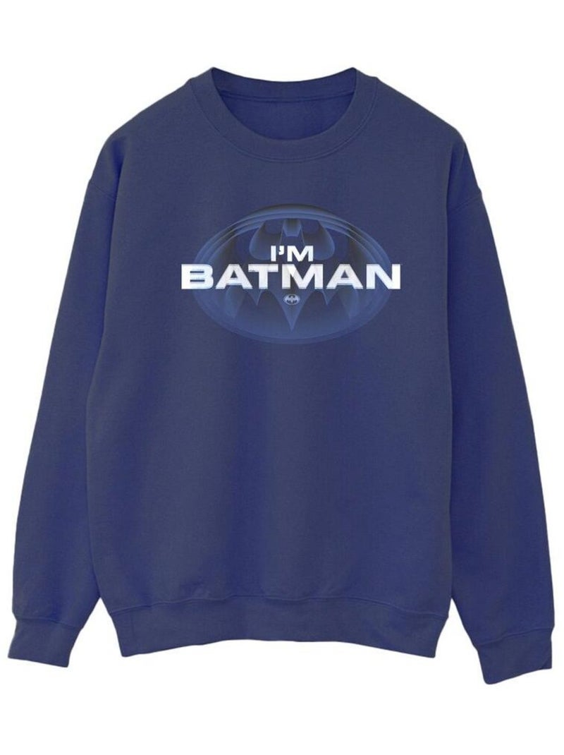 DC Comics - Sweat I'M BATMAN Bleu marine - Kiabi