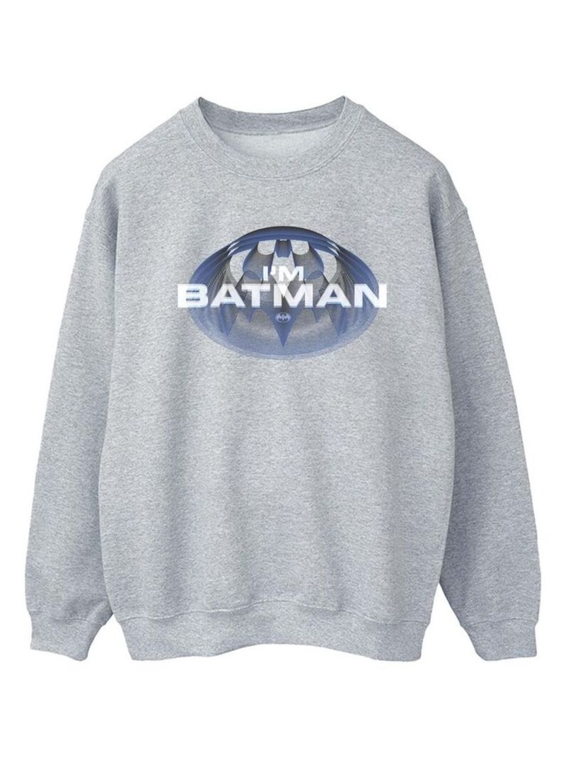 DC Comics - Sweat I'M BATMAN Gris chiné - Kiabi