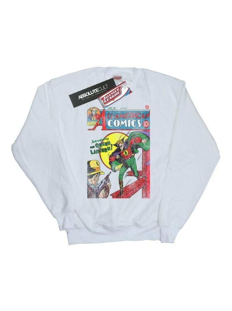 DC Comics - Sweat JUSTICE LEAGUE ALL AMERICAN ISSUE Blanc - Kiabi