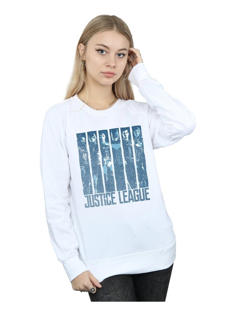 DC Comics - Sweat JUSTICE LEAGUE Blanc - Kiabi