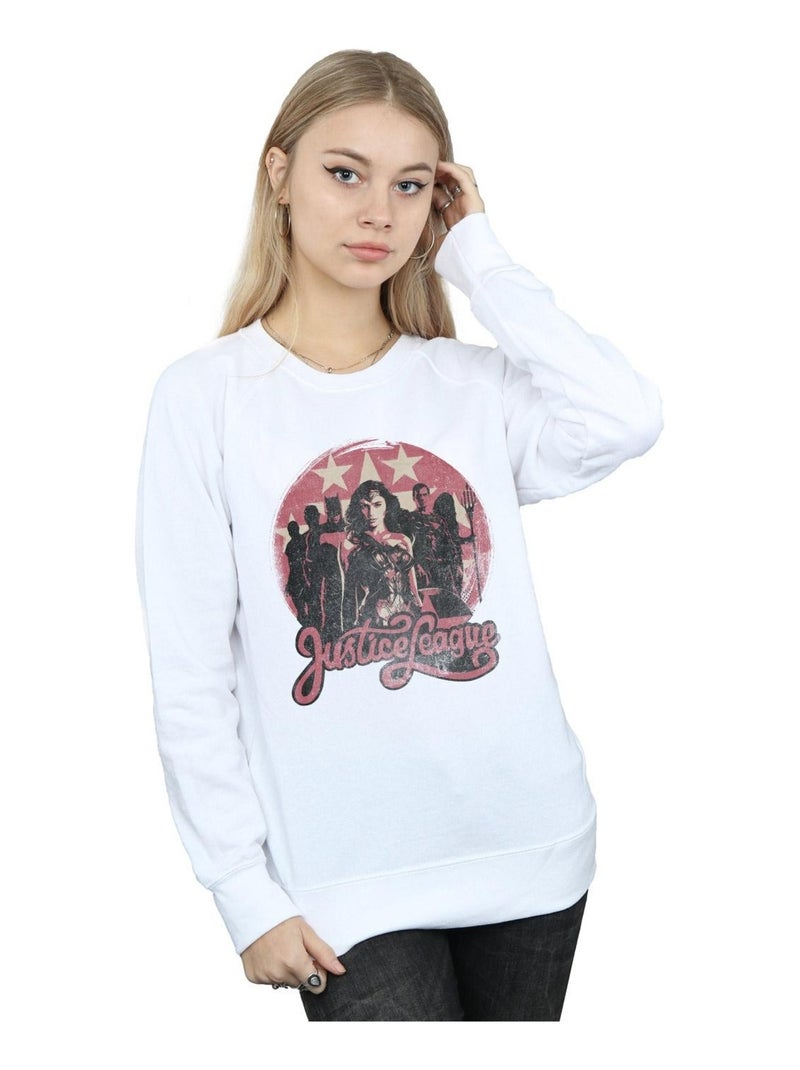 DC Comics - Sweat JUSTICE LEAGUE Blanc - Kiabi