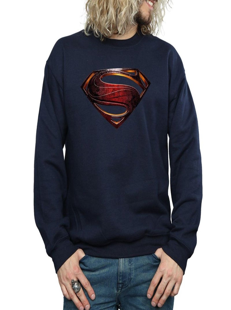 DC Comics - Sweat JUSTICE LEAGUE Bleu marine - Kiabi