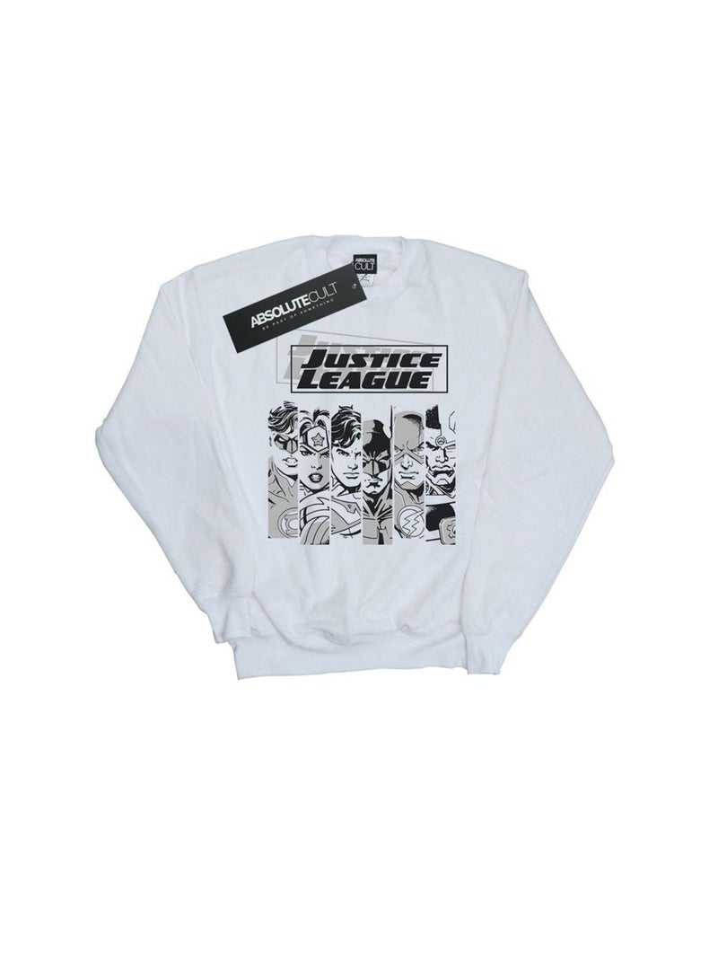 DC Comics - Sweat La Ligue des Justiciers Blanc - Kiabi