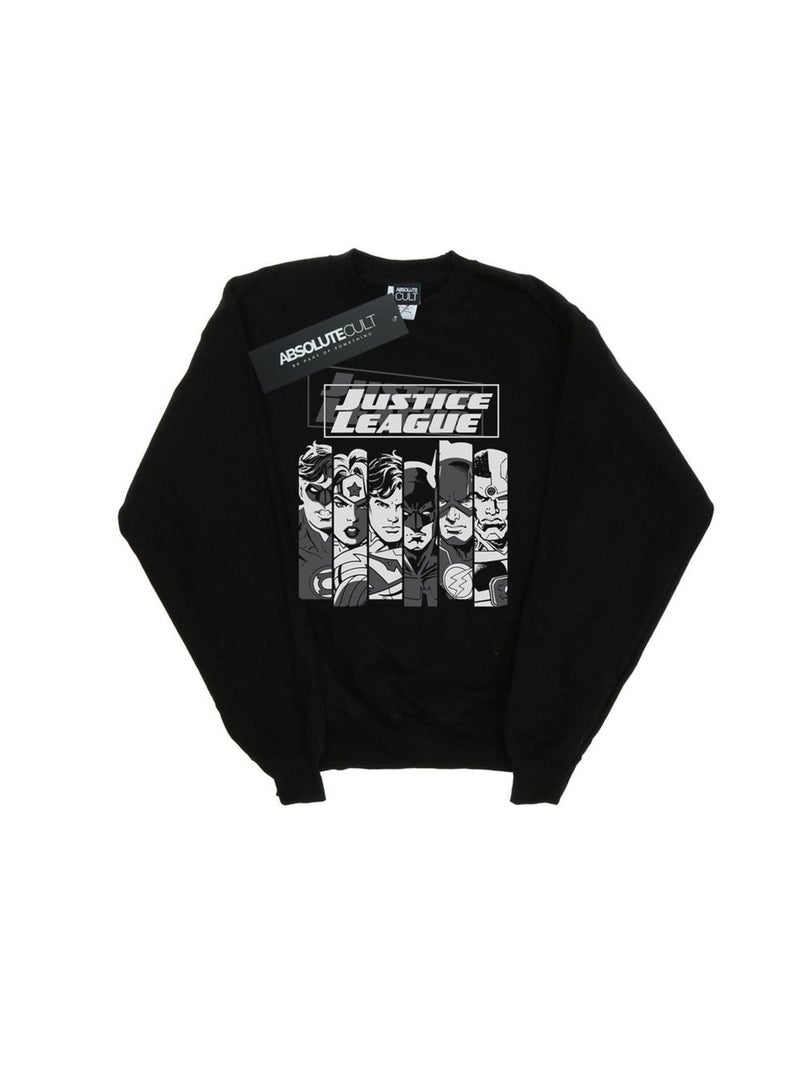 DC Comics - Sweat La Ligue des Justiciers Noir - Kiabi