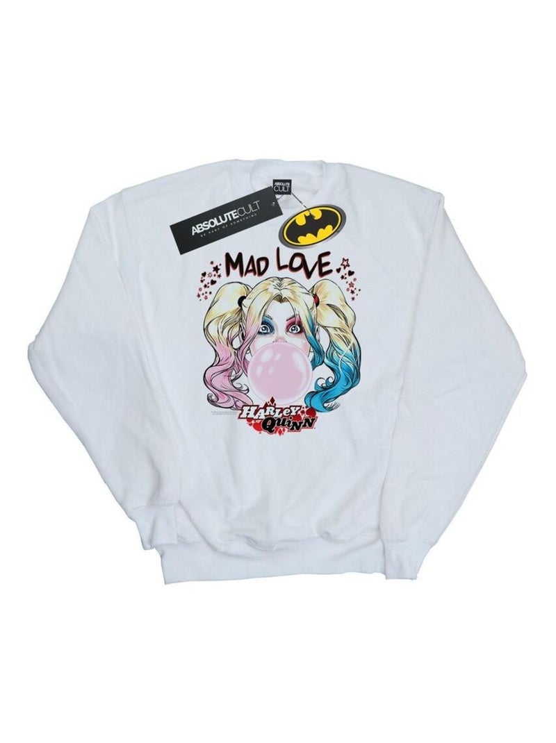 DC Comics - Sweat MAD LOVE Blanc - Kiabi