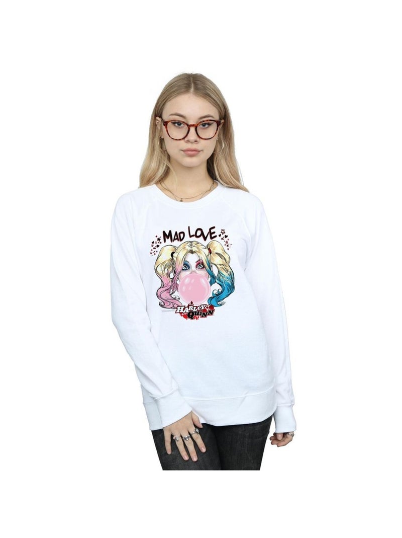 DC Comics - Sweat MAD LOVE Blanc - Kiabi