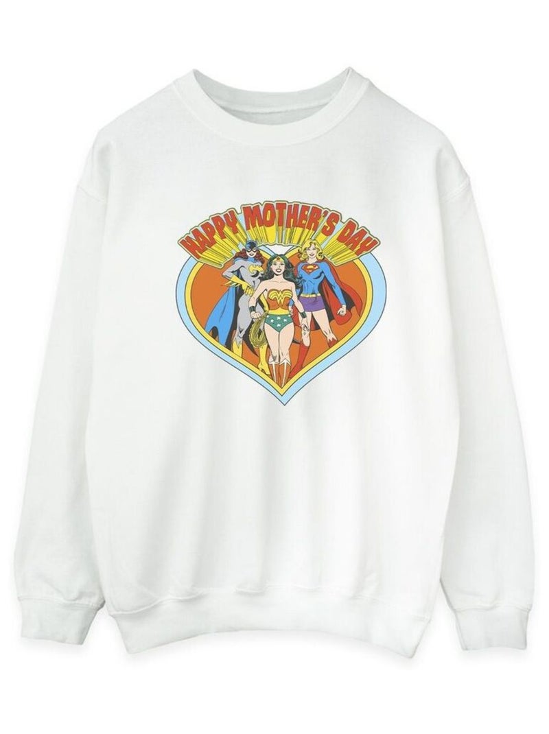 DC Comics - Sweat MOTHER'S DAY Blanc - Kiabi