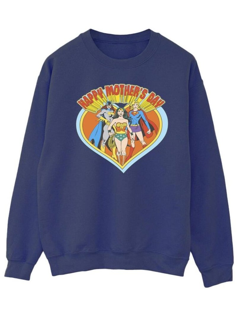 DC Comics - Sweat MOTHER'S DAY Bleu marine - Kiabi