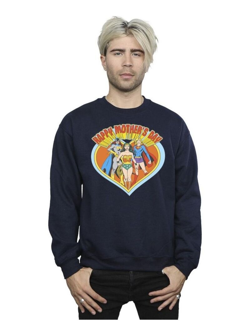 DC Comics - Sweat MOTHER'S DAY Bleu marine - Kiabi