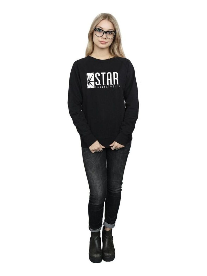 DC Comics - Sweat motif Flash STAR LABS Noir - Kiabi
