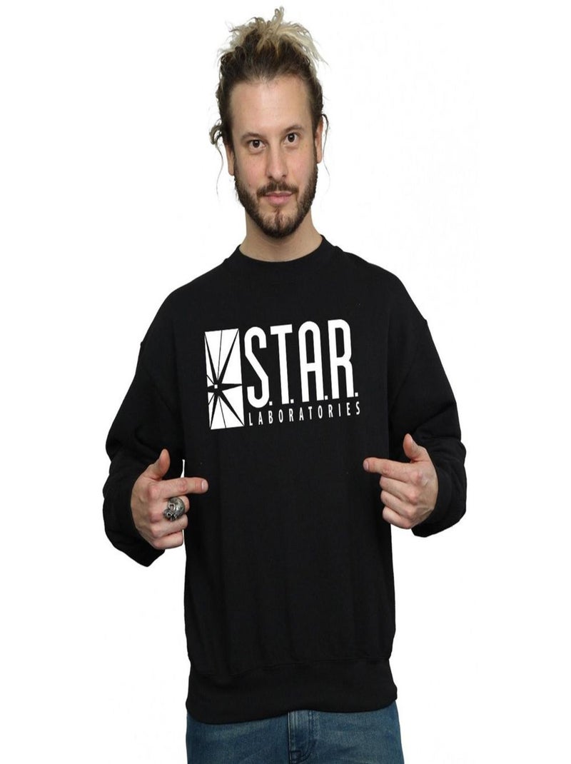 DC Comics - Sweat motif Flash STAR LABS Noir - Kiabi