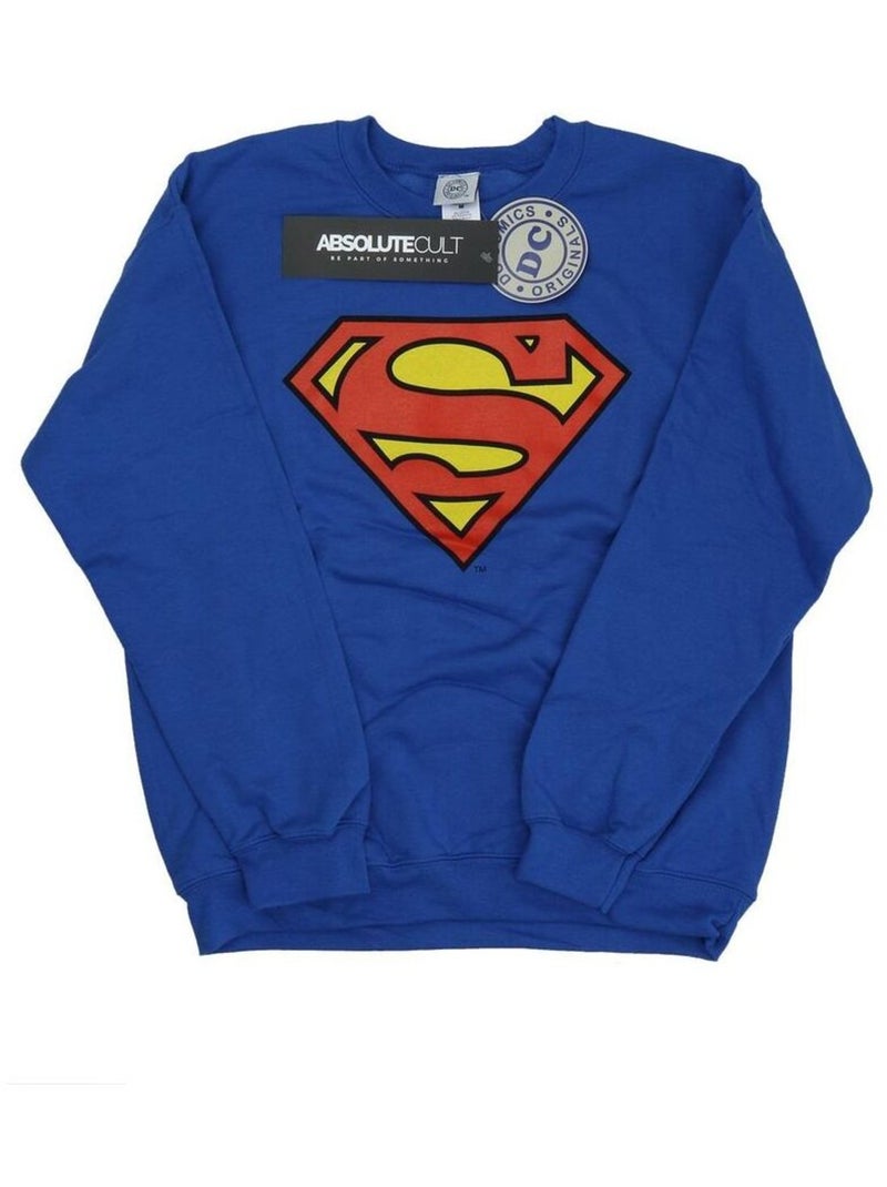 DC Comics - Sweat motif Superman motif/style logo Bleu roi - Kiabi