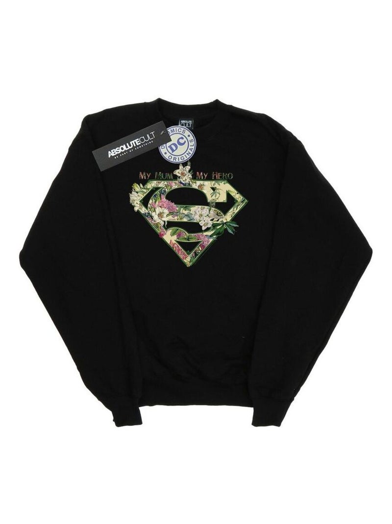 DC Comics - Sweat MY MUM MY HERO Noir - Kiabi
