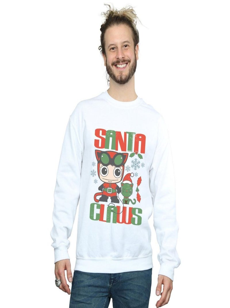 DC Comics - Sweat SANTA CLAWS Blanc - Kiabi