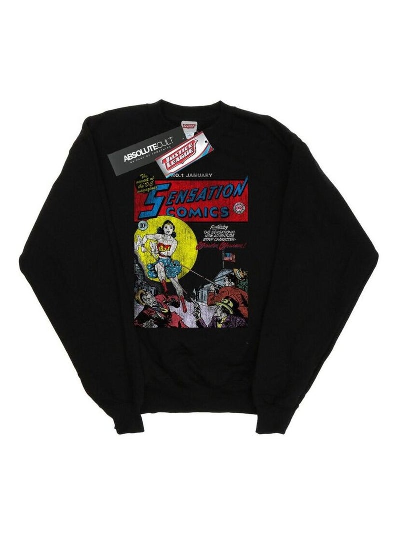 DC Comics - Sweat SENSATION ISSUE Noir - Kiabi