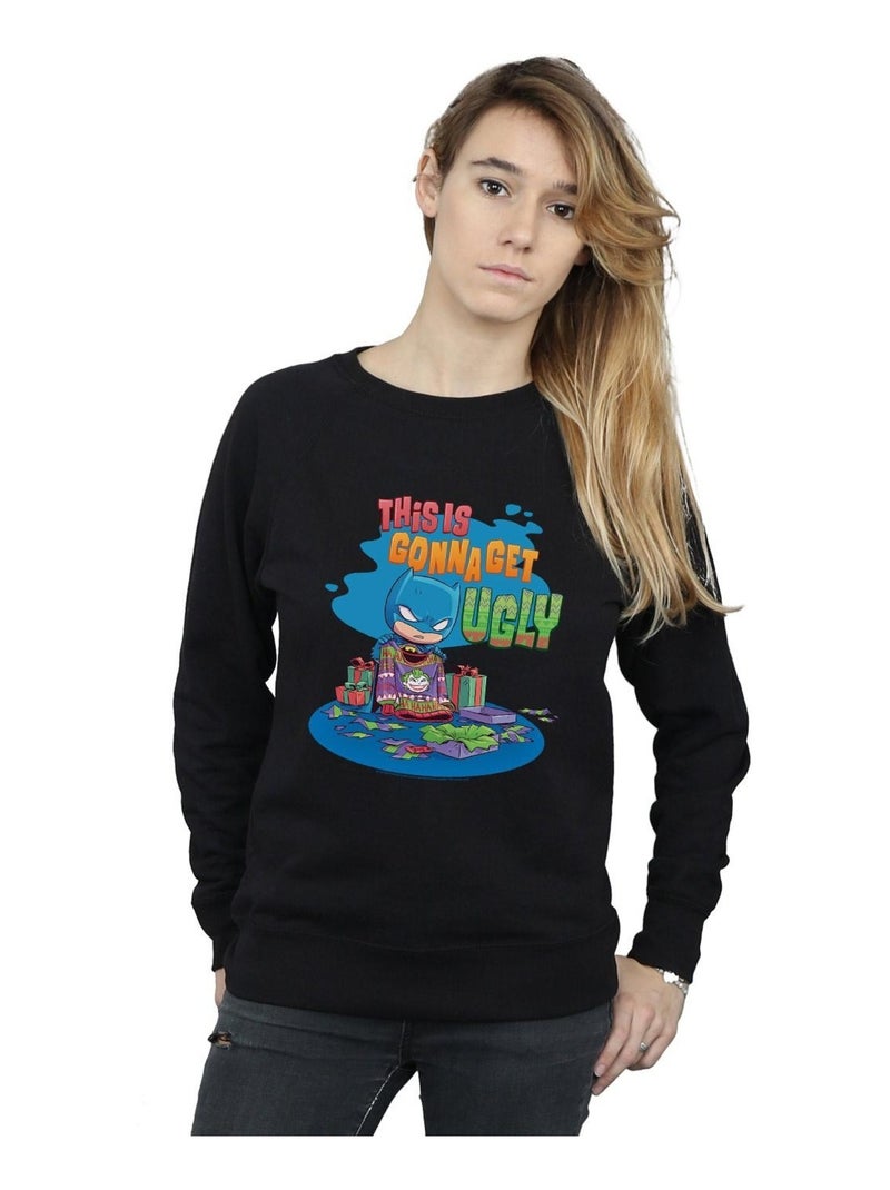 DC Comics - Sweat SUPER FRIENDS Noir - Kiabi