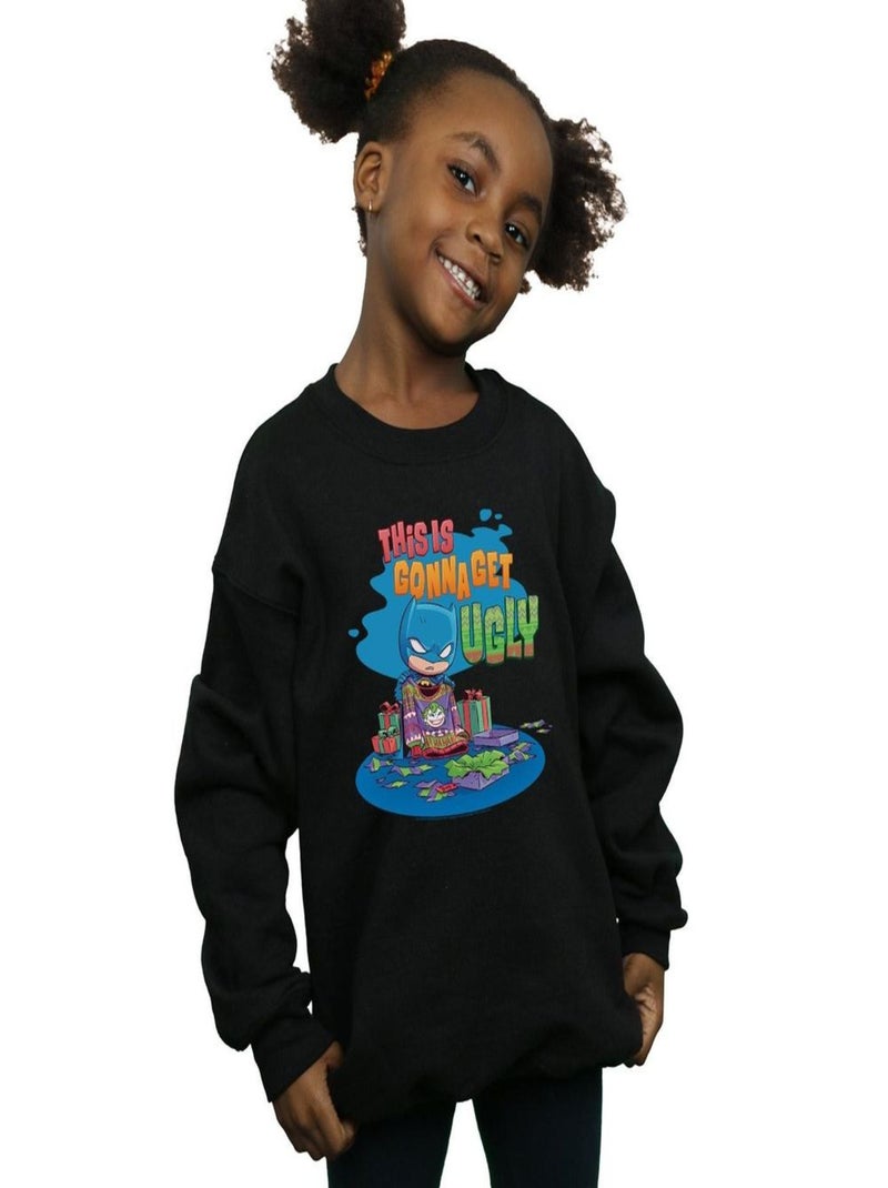 DC Comics - Sweat SUPER FRIENDS Noir - Kiabi