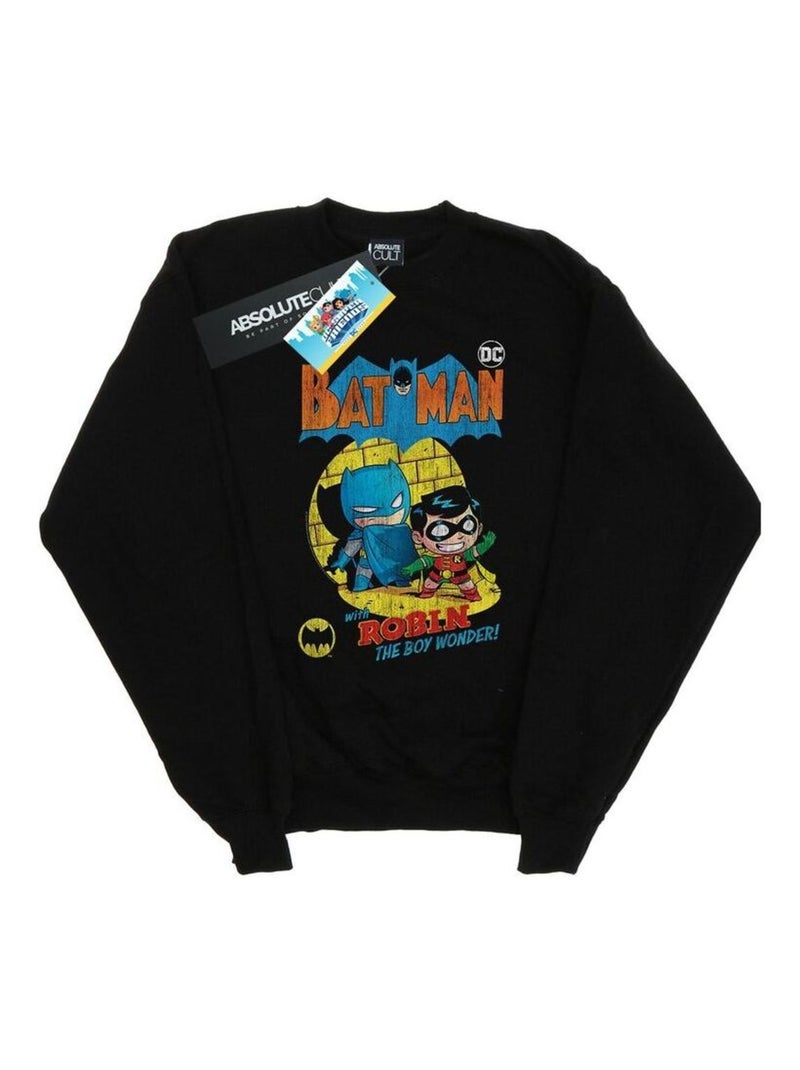 DC Comics - Sweat SUPER FRIENDS THE BOY WONDER Noir - Kiabi